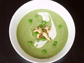 Cold Pea~Cucumber~Mint soup recipe from our kitchen to yours!